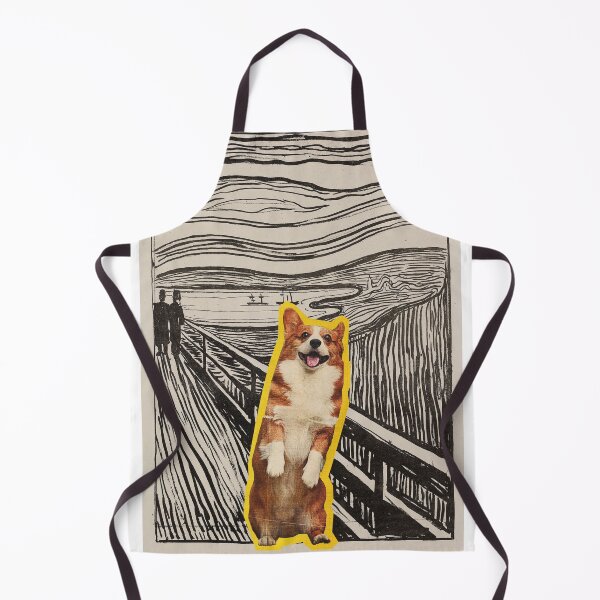 Item preview, Edvard Munch Scream Corgi designed and sold by SilverOutlining.