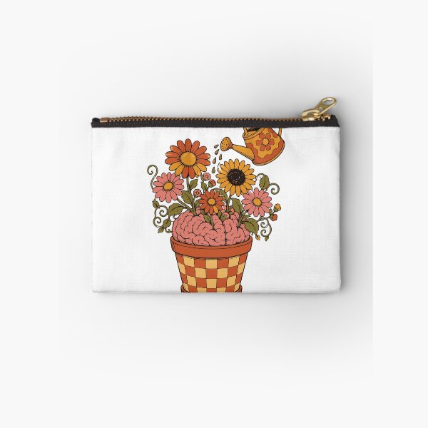 Item preview, Retro Floral Brain Mental Health T-Shirt & Sticker, Therapist Gift, Self Care Botanical Grow Your Mind Aesthetic designed and sold by Sunday.Supply.