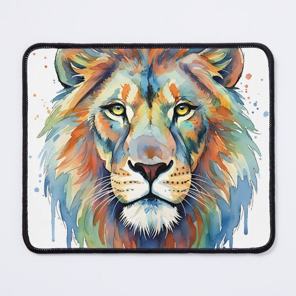 Item preview, Majestic lion color splash tshirt designed and sold by Knowvhere.