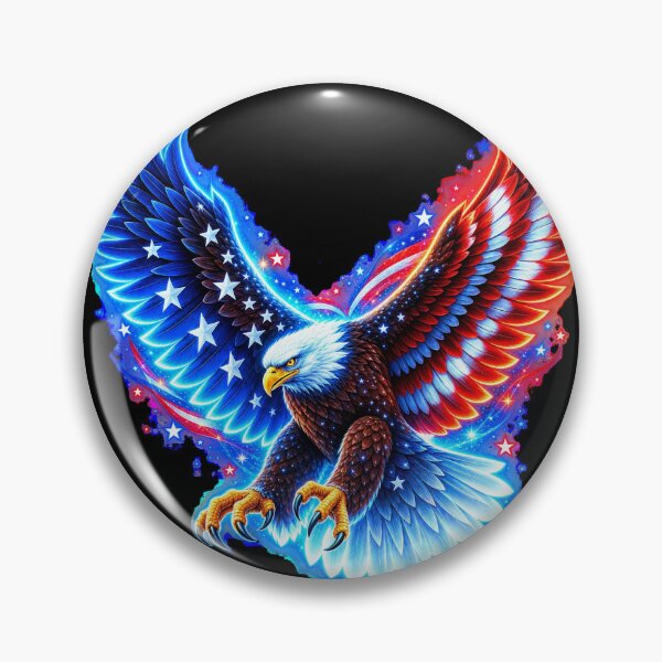 Item preview, Patriotic Eagle With Fiery Wings designed and sold by MagicCrystal.