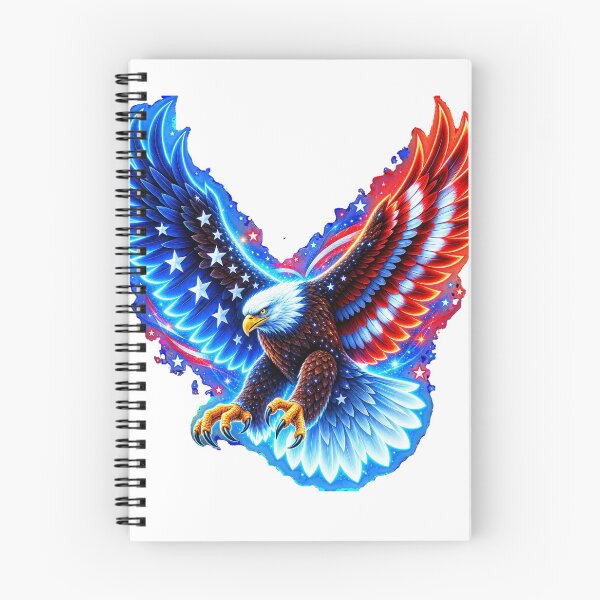 Item preview, Patriotic Eagle With Fiery Wings designed and sold by MagicCrystal.