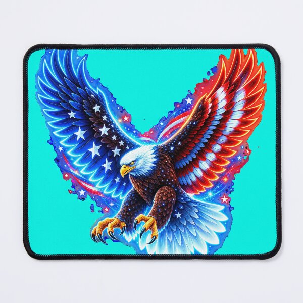 Item preview, Patriotic Eagle With Fiery Wings designed and sold by MagicCrystal.