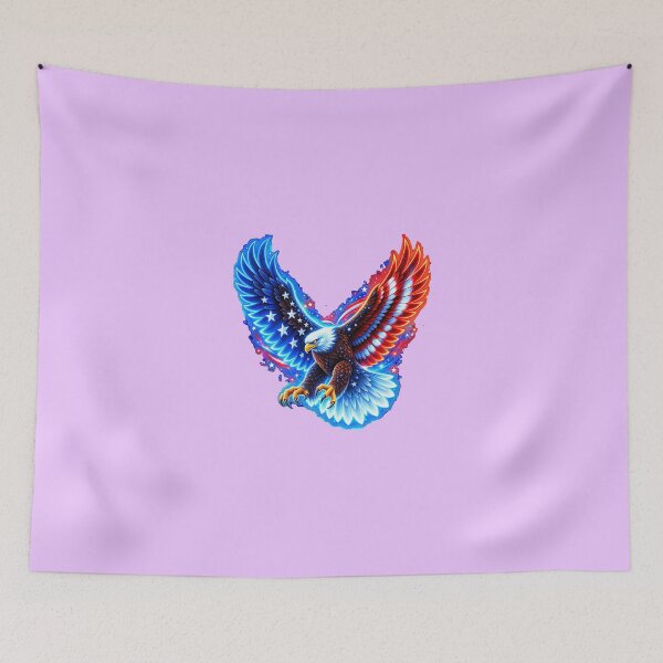 Item preview, Patriotic Eagle With Fiery Wings designed and sold by MagicCrystal.