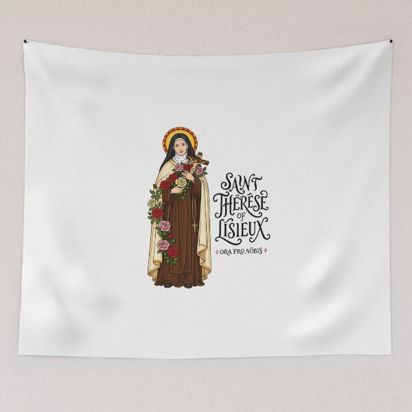 Item preview, Saint Thérèse of Lisieux | Little Flower Catholic Saint Design designed and sold by C-ByGrace.