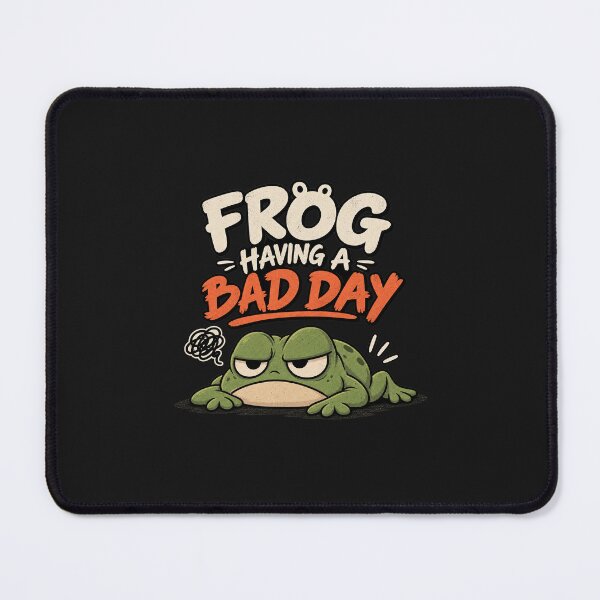 Item preview, Frog Having a Bad Day Funny Frog Retro Vintage T-Shirt designed and sold by vizion design.