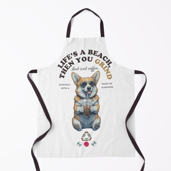 Item preview, Cool Corgi with Iced Coffee - Stylish Dog Lover Tee designed and sold by Whimsy Trail Co.