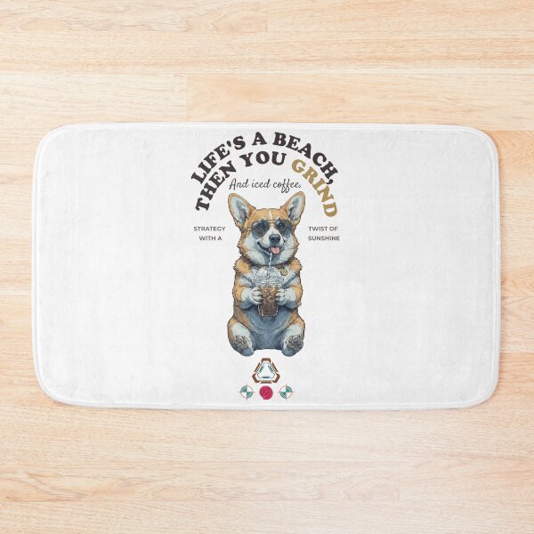Item preview, Cool Corgi with Iced Coffee - Stylish Dog Lover Tee designed and sold by Whimsy Trail Co.