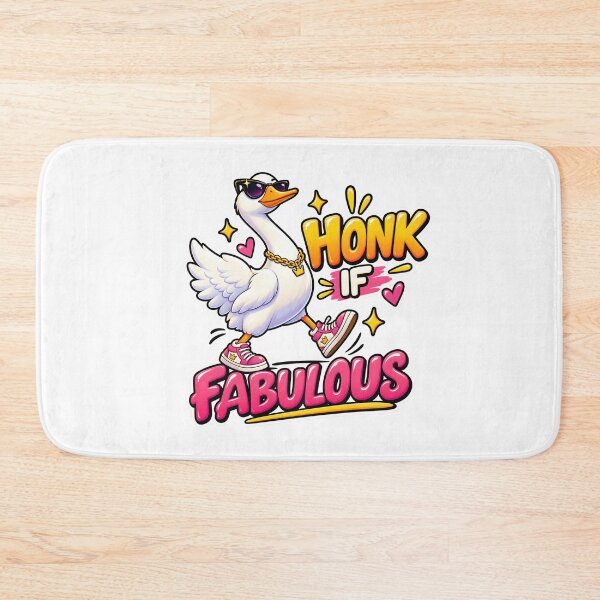 Item preview, Honk If Fabulous Funny Goose Design designed and sold by WeirdStation.