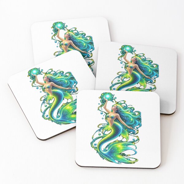 Item preview, Enchanted Luminous Mermaid Fantasy designed and sold by MagicCrystal.