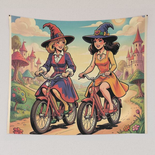 Item preview, Witches on Bicycles designed and sold by MagelliShop.