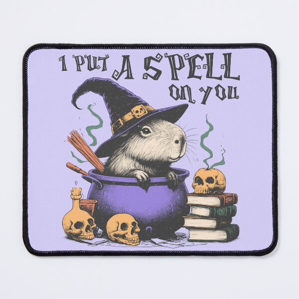 Item preview, Funny Capybara Witch Halloween - I Put A Spell On You designed and sold by legendaryskins.