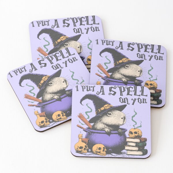 Item preview, Funny Capybara Witch Halloween - I Put A Spell On You designed and sold by legendaryskins.