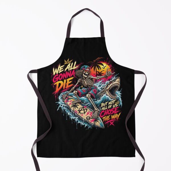 Item preview, Skeleton Surfer Shark – Surf Punk Summer Skull designed and sold by ikarougo.