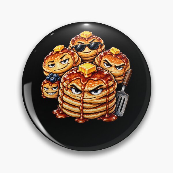 Item preview, Pancake Crew – Funny Breakfast Pancakes Syrup Food Humor Design designed and sold by PosiMCreations.