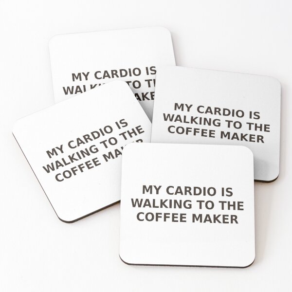 Item preview, Cardio Coffee Maker Funny Coffee Shirt designed and sold by DecafAndRegret.