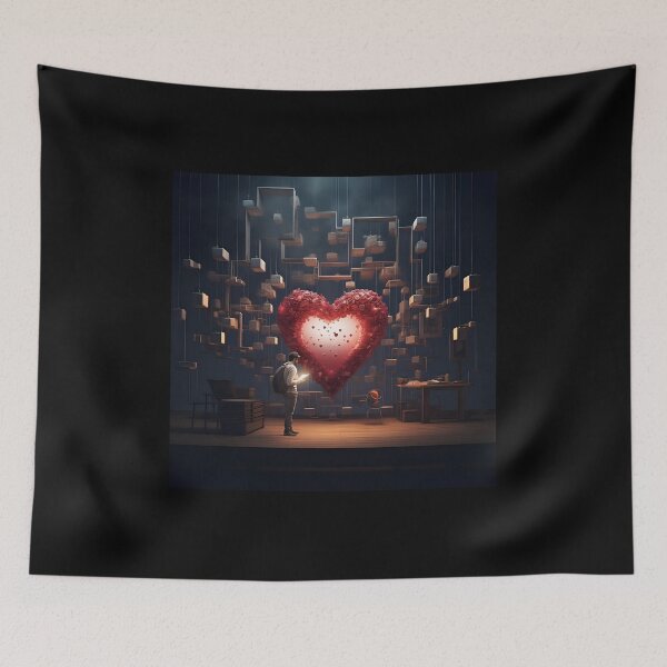 Item preview, Surreal Heart Love in a Lonely World designed and sold by Amr Siam.