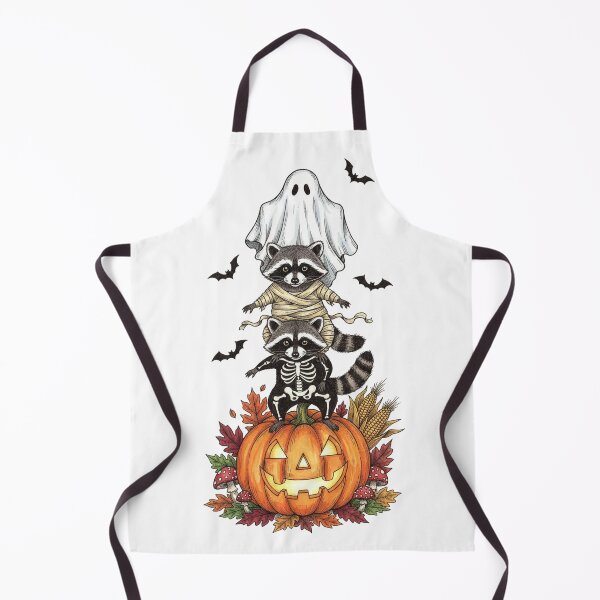 Item preview, Spooky Feral Raccoon Stack Cute Halloween Pumpkin Costume designed and sold by InkRebelprint.