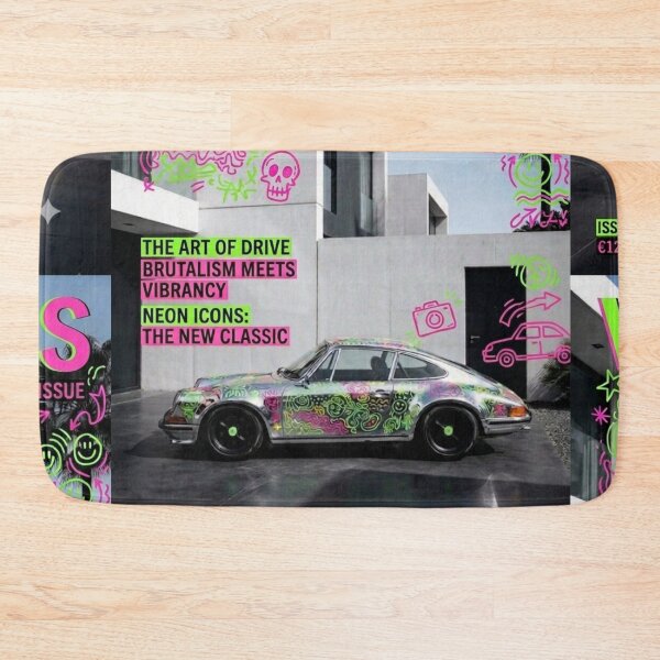 Item preview, Brutalist Walls, Neon Wheels designed and sold by Print Fiction.
