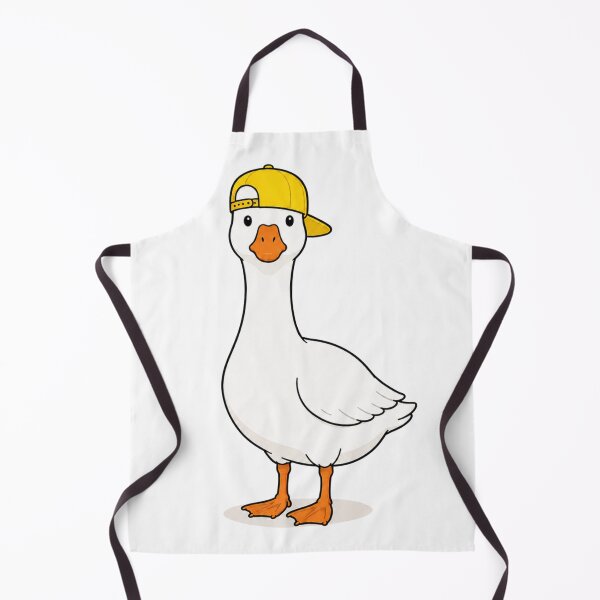 Item preview, Gustav the Goose – Cute Goose with Yellow Cap designed and sold by LittleGinnyArt.