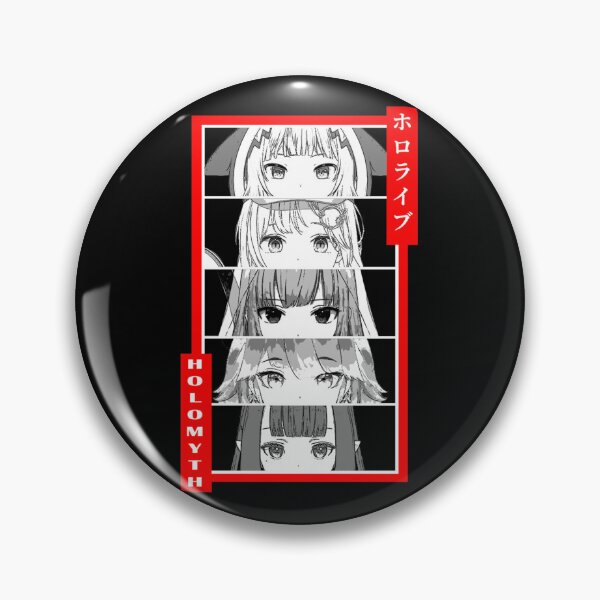 Item preview, Panel Hololive EN Holomyth Negro y Blanco designed and sold by ParisSonatra.