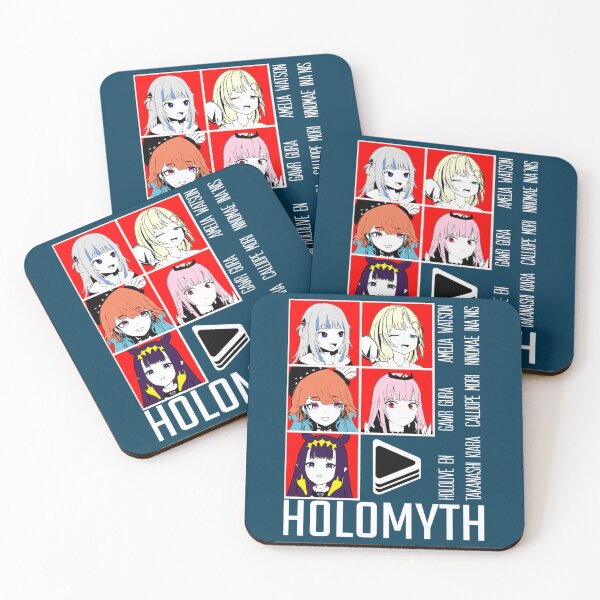 Item preview, Hololive ES Panel rojo Holomyth   designed and sold by ParisSonatra.