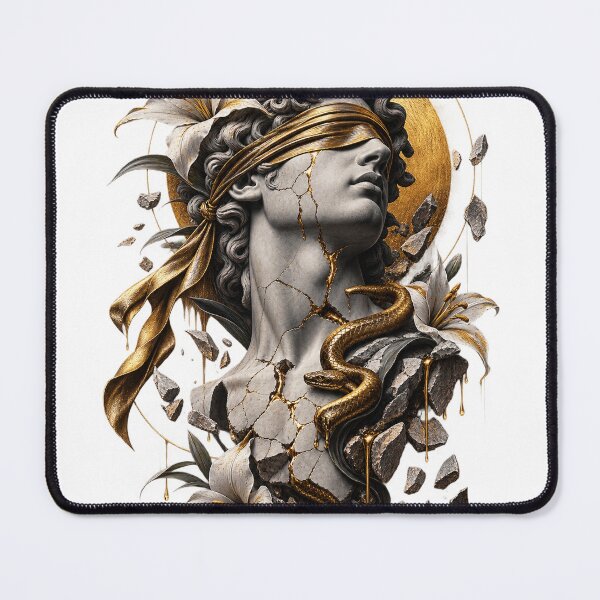 Item preview, Gilded Blindness — Classical Kintsugi Serpent designed and sold by RenderSpace.