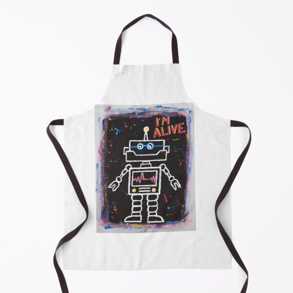 Item preview, I'm alive - Retro robot art designed and sold by Graffystyle.
