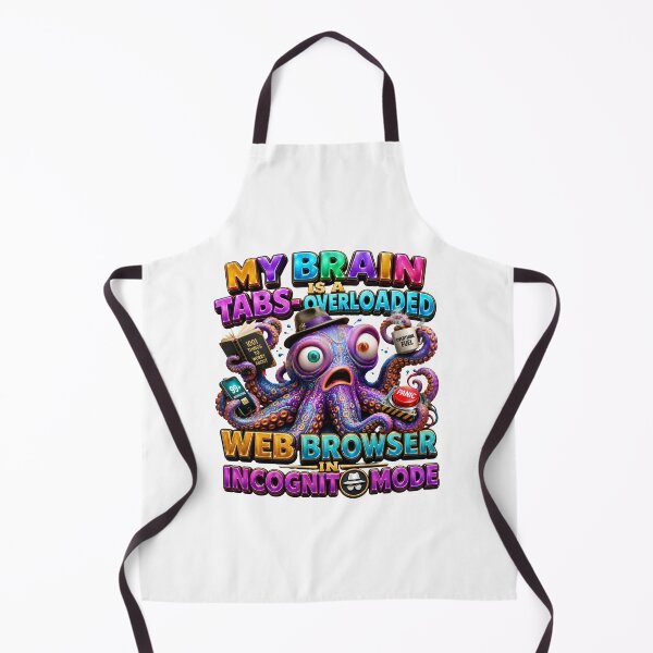 Item preview, My Brain Is A Tabs Overloaded Web Browser In Incognito Mode designed and sold by Sovereign Supply Co..