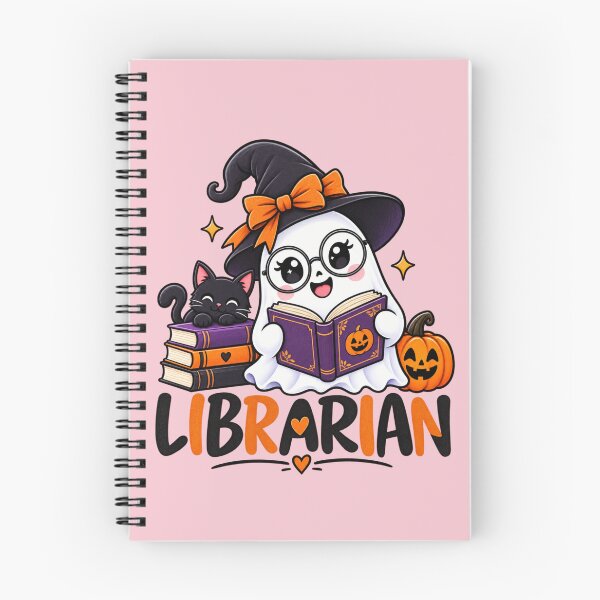 Item preview, Librarian Halloween Librarian Gift Cute Ghost Book Style designed and sold by Corvoria.