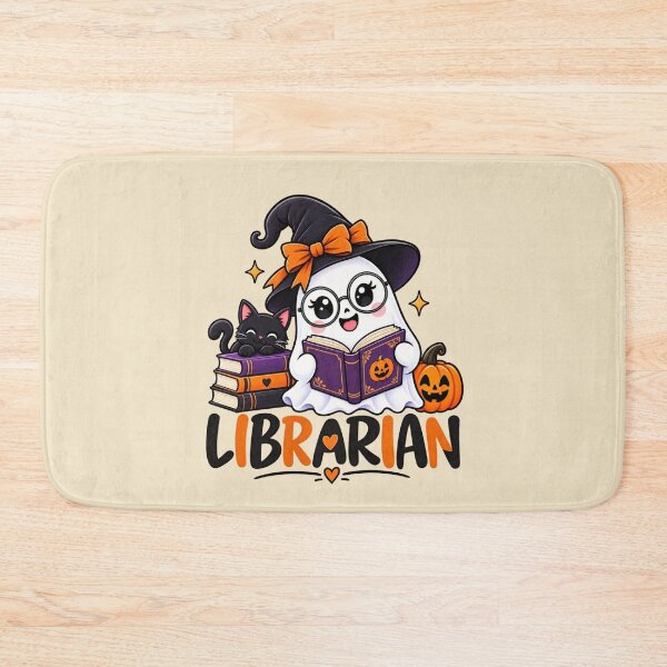 Item preview, Librarian Halloween Librarian Gift Cute Ghost Book Style designed and sold by Corvoria.