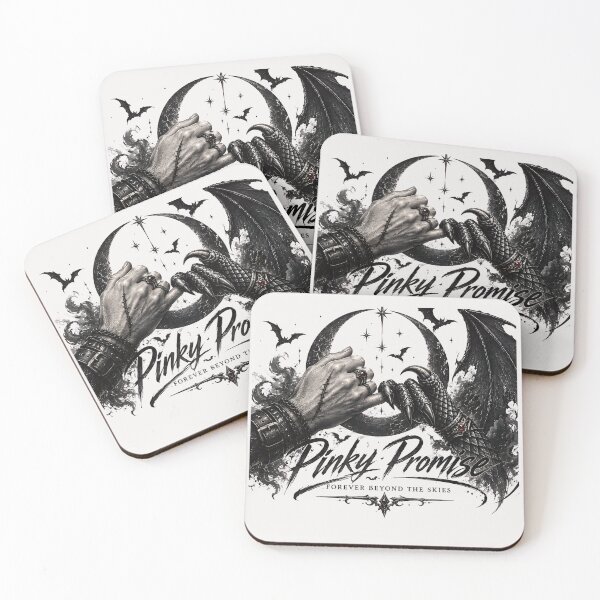 Item preview, Gothic Dragon Rider Pinky Promise Black and White designed and sold by Crystal-Tree.