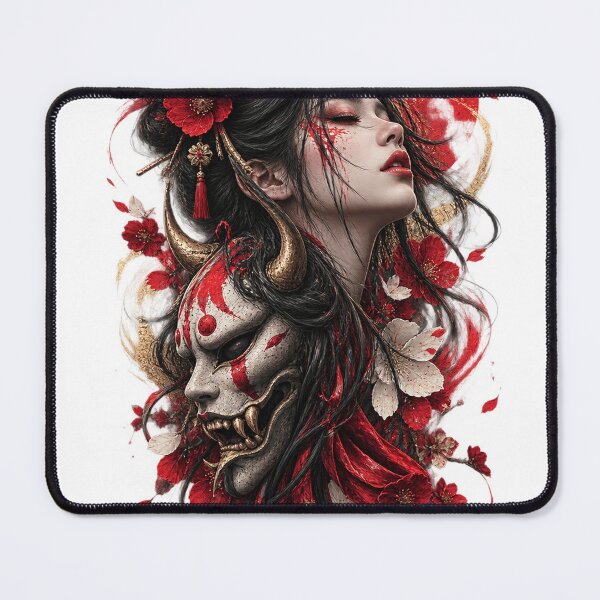 Item preview, Crimson Oni — Japanese Folklore Portrait designed and sold by RenderSpace.