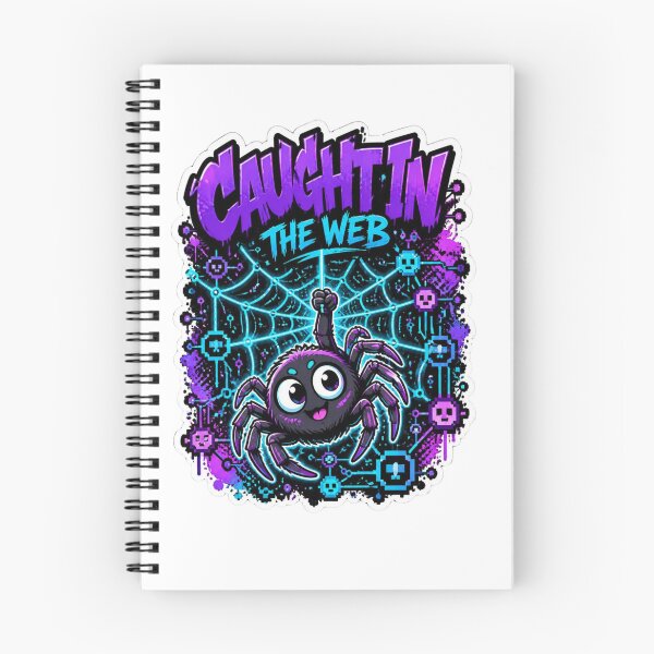 Item preview, Caught In The Web Gamer Spider Sticker | Funny Graffiti Gaming Animal Design designed and sold by Panom Suavichien.