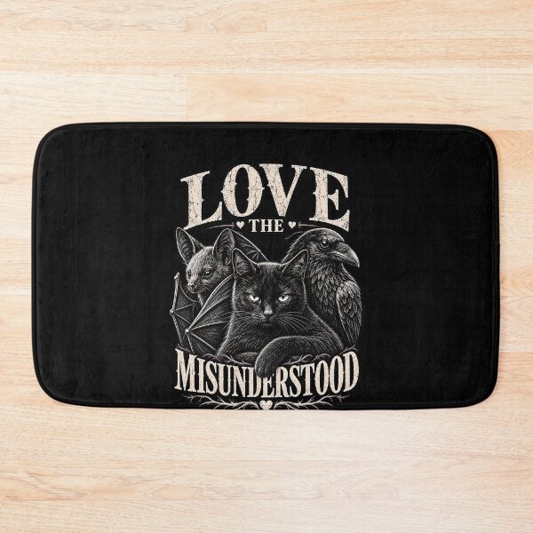 Item preview, Love The Misunderstood – Goth Black Cat Raven Bat Dark Aesthetic Design designed and sold by PosiMCreations.