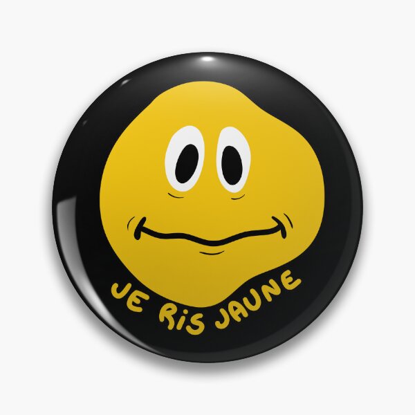 Aperçu de l'œuvre Je ris jaune – Expression française drôle créée et vendue par OhLaBaguette.
