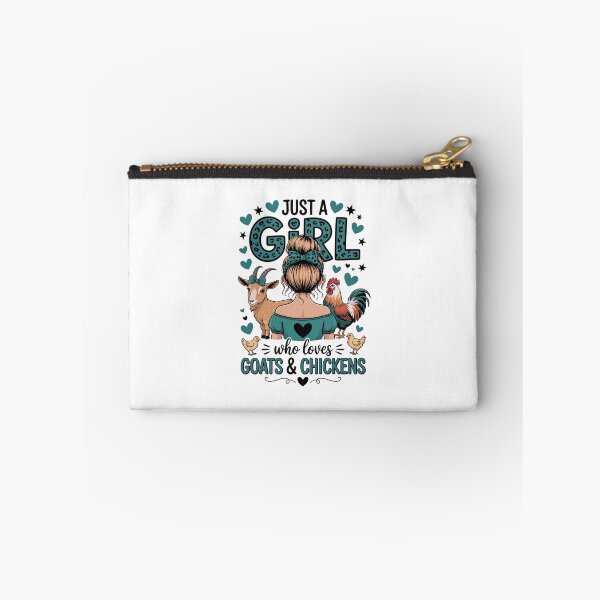 Item preview, JUST A GIRL WHO LOVES GOATS & CHICKENS designed and sold by jkrphoto.