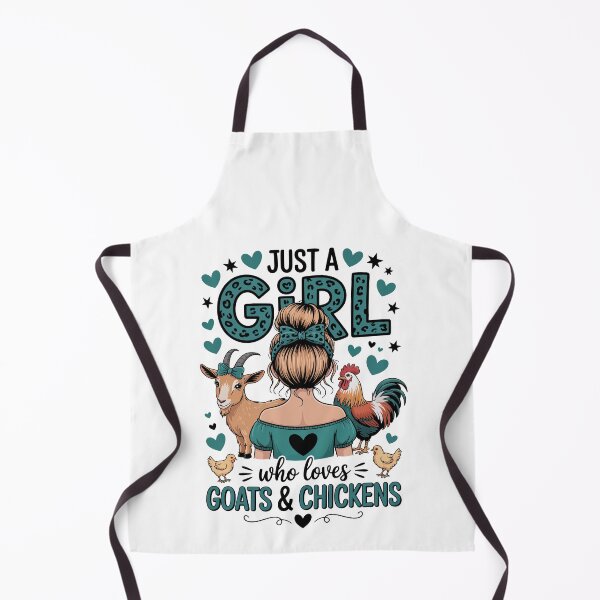 Item preview, JUST A GIRL WHO LOVES GOATS & CHICKENS designed and sold by jkrphoto.