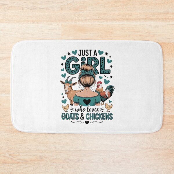 Item preview, JUST A GIRL WHO LOVES GOATS & CHICKENS designed and sold by jkrphoto.