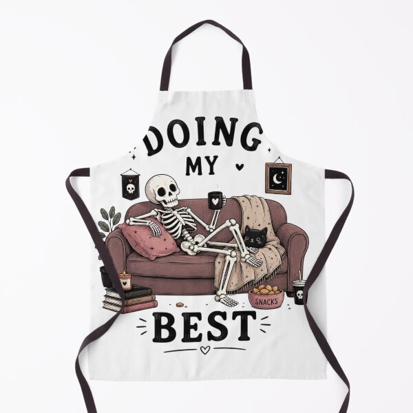 Item preview, Doing My Best Skeleton on Couch – Cute Spooky Cozy Humor designed and sold by Sanika arts .