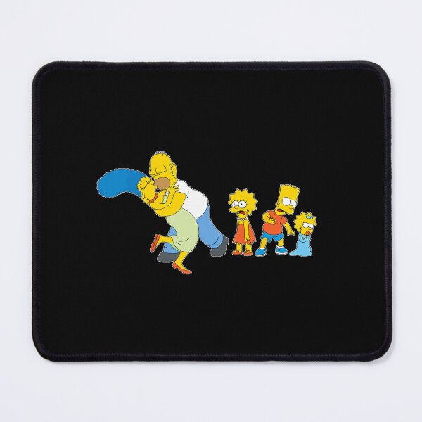 Item preview, Yellow Cartoon Family Blue Hair Mom Donut Loving Dad Beard designed and sold by ZachDowns.