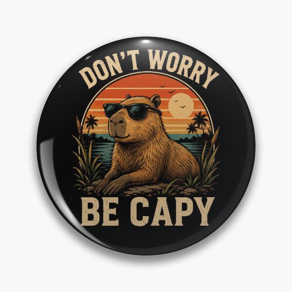 Item preview, Don't Worry, Be Capy Funny Capybara Lover designed and sold by gordonbwyashop.