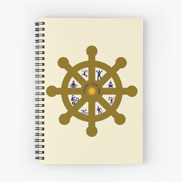 Item preview, Choose Your Vibe Outdoor Life Wheel Emblem Art designed and sold by CreativeArtistL.