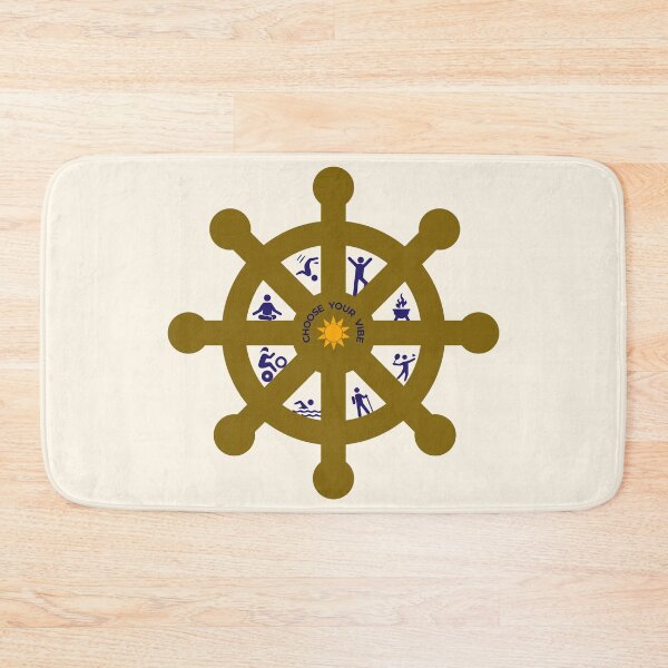 Item preview, Choose Your Vibe Outdoor Life Wheel Emblem Art designed and sold by CreativeArtistL.