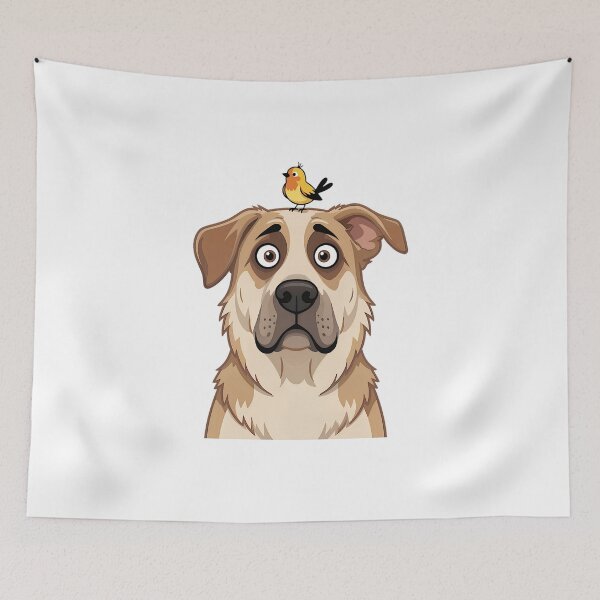 Item preview, Dog and bird designed and sold by ANVivid.