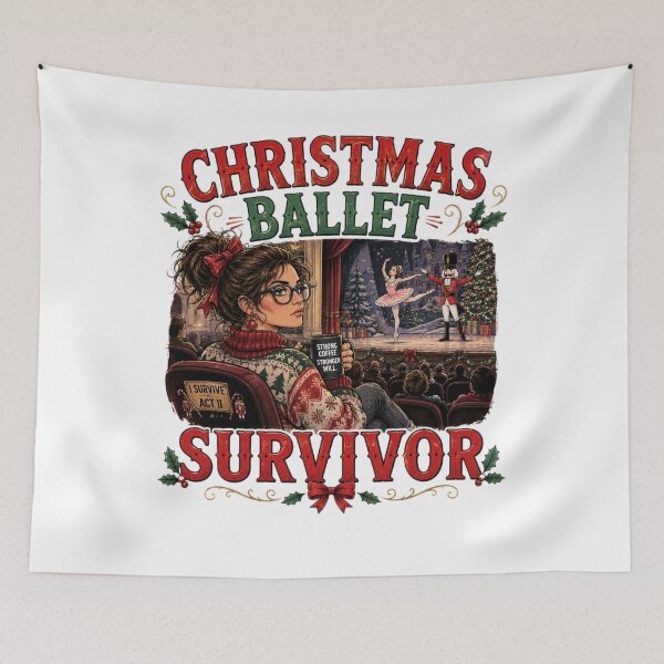 Item preview, Christmas Ballet Survivor | Funny Nutcracker Christmas designed and sold by MotylekAnia.