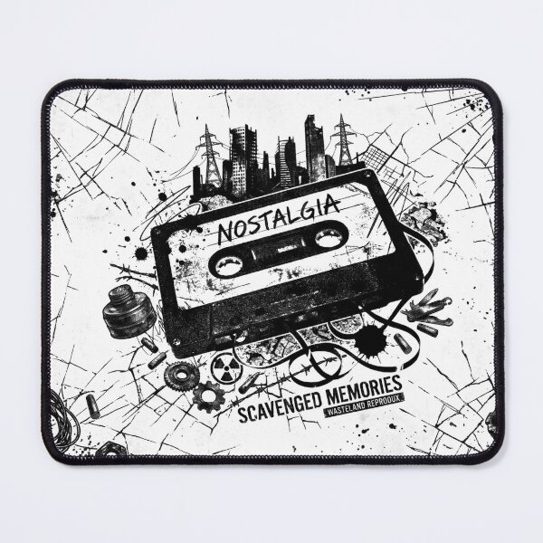 Item preview, Nostalgic Cassette Tape Urban Wasteland designed and sold by MarCinu Art.