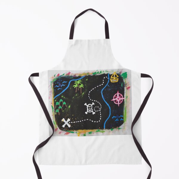 Item preview, The Pirate Map - Colorful illustration of a treasure map designed and sold by Graffystyle.