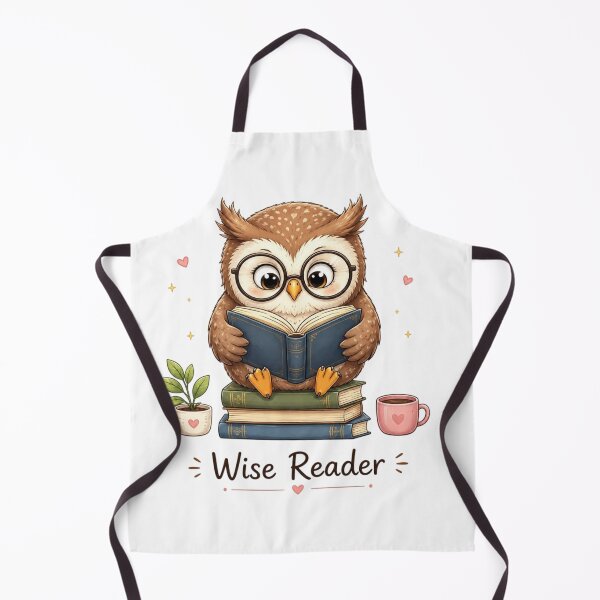 Item preview, Wise Reader Cute Reading Owl Book Lover Design designed and sold by Sanika arts .