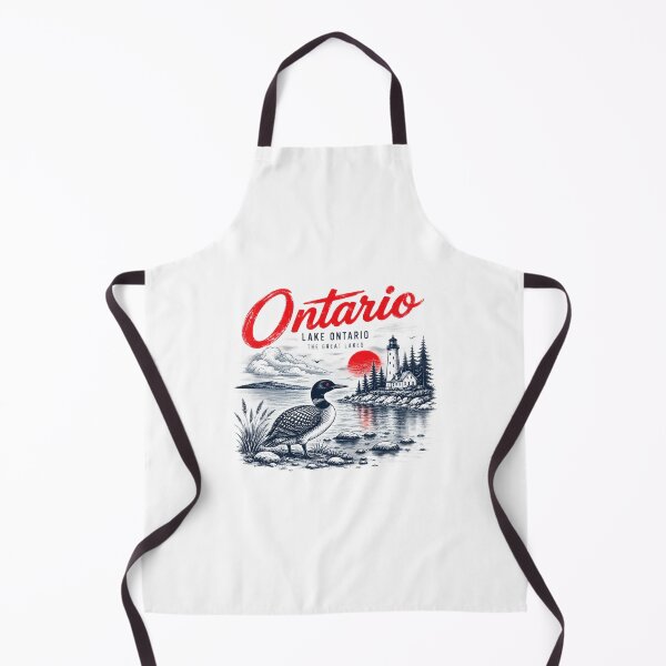 Item preview, Lake Ontario Vintage Loon Lighthouse Great Lakes Canada Wildlife Nature Lover designed and sold by anpollardStudio.