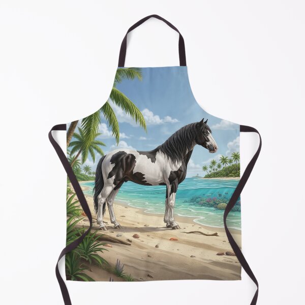 Item preview, An Abaco Barb horse and a Bahamian landscape designed and sold by Cheval-de-coeur.